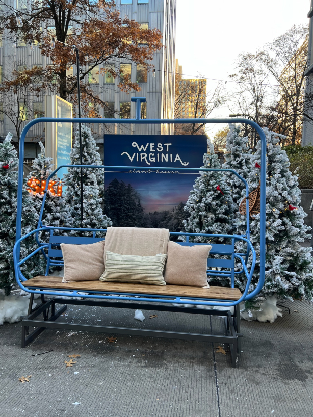 Ski-bench branded in West Virginia's brand