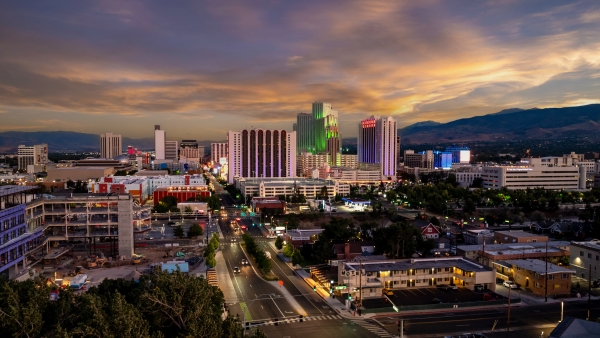 A photo of the Reno skyline.