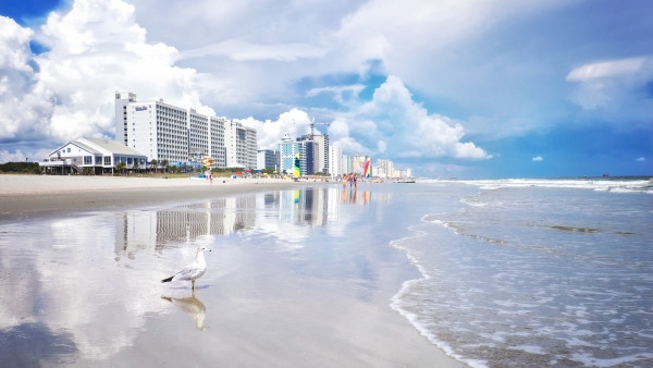 A photo of the Myrtle Beach coast.