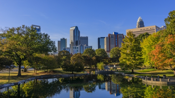 A photo of downtown Charlotte