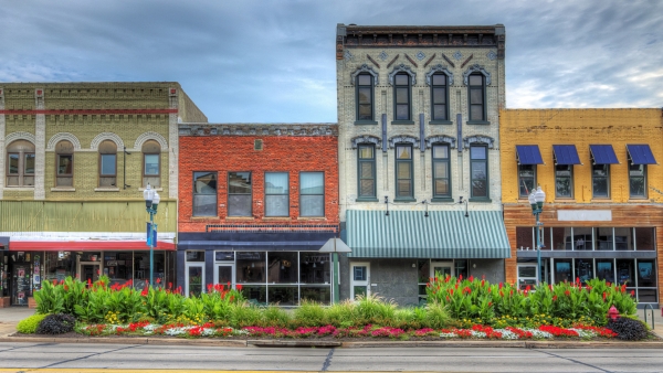 An image of downtown Lincoln.