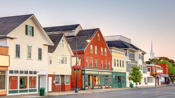 A photo of downtown Danvers, MA.