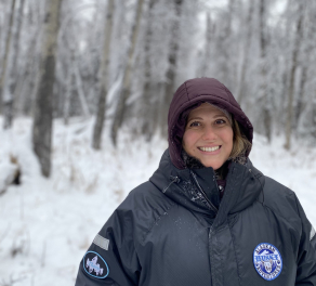 Tiffany Azzara in snowy Alaska