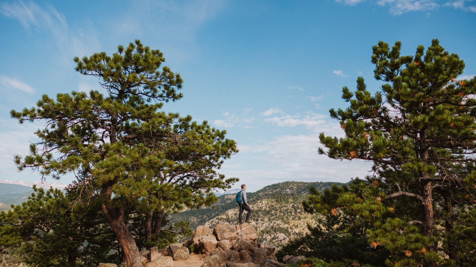 David Burgess at mountain overlook in Colorado