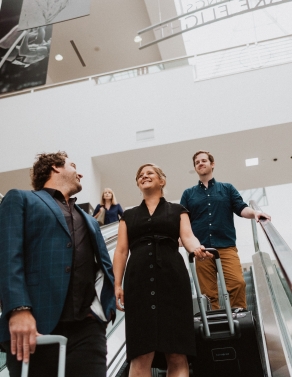 PJ, Rachael and Kevin at airport