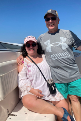 AbbySiegelGreenberg on a boat