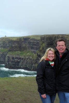 Camron Reid at the Cliffs of Mohr in Ireland