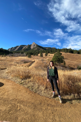 Cara Bettinger in a field in Boulder, CO