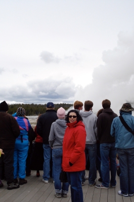 Carrieann Stutz in Yellowstone National Park