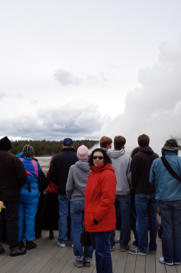 Carrieann Stutz in Yellowstone National Park