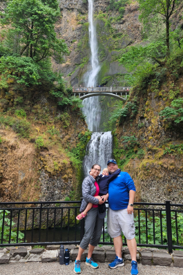 Cynthia Kendrick in Multnomah Falls, OR