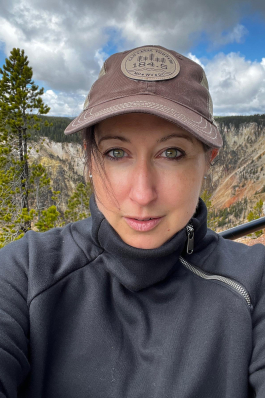 Emilie DeLong at Yellowstone National Park