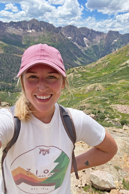 Hallie Wright in the San Juan Mountains