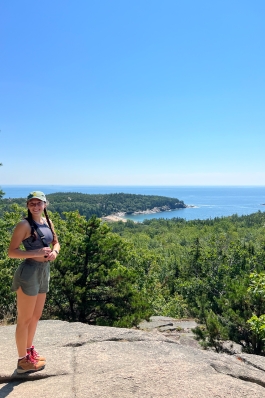 Haylea Rieger at Acadia National Park