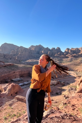 Haylea Rieger in Petra, Jordan