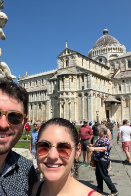 J.T. Mullen in Pisa, Italy