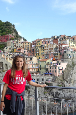 Jaime Kreikemeier in Cinque Terre, Italy