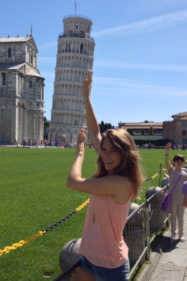 Jaime Kreikemeier in Pisa, Italy