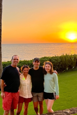 Mitch Knothe and family in Maui, Hawai'i