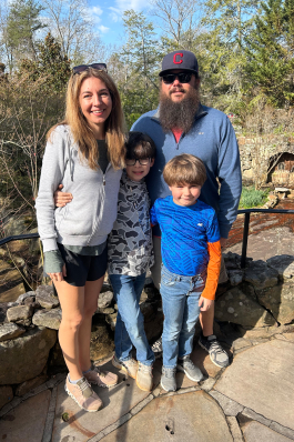 Morgan Barna and family at Rock City, TN