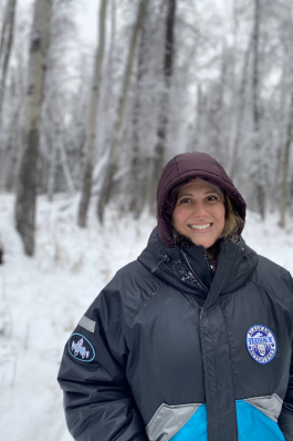 Tiffany Azzara in snowy Alaska