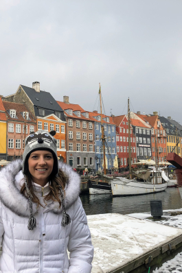 Jackie Contaldo in Nyhavn, Denmark