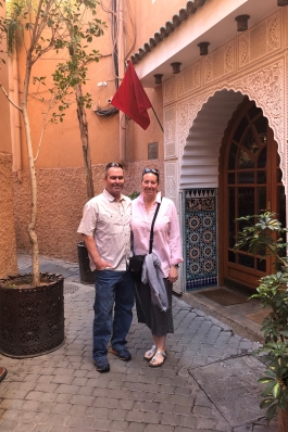Sarah Cowell in Marrakech