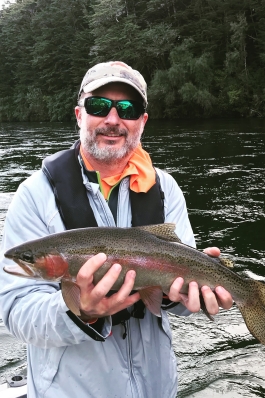 David Burgess holding a fish