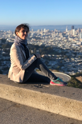 Elodie overlooking San Francisco