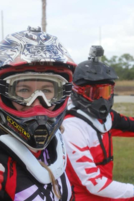 Jessica Payne dirtbiking