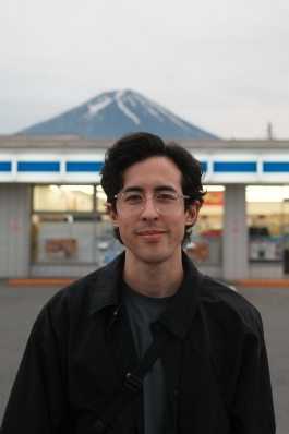 A photo of James in Japan. 