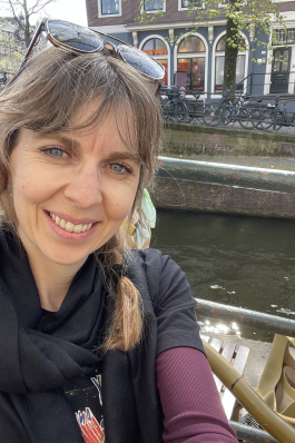 A photo of Joy in Amsterdam. 