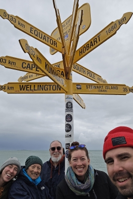A photo of Roxanne and family in New Zealand.