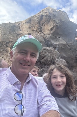 A photo of Joe at Disney World. 