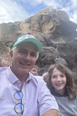 A photo of Joe at Disney World. 