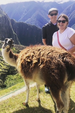 A photo of Emily in the mountains of Hawaii.