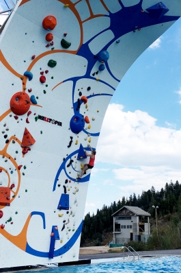 A photo of Shay outside Olympic Park in Utah. 