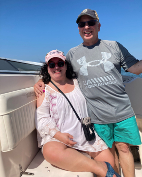 AbbySiegelGreenberg on a boat