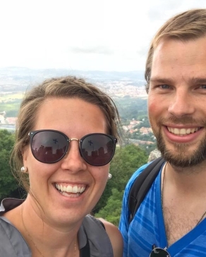 AllyDrees with fields, village and trees in the distance