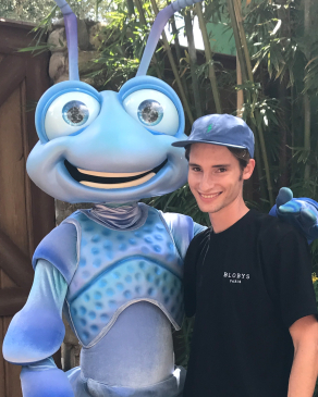 Ant Scalf with a character from the movie "Ants"