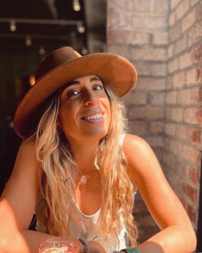 Britt Mattie portrait in a restaurant