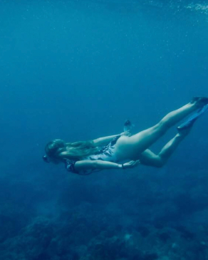 Britt Mattie freediving
