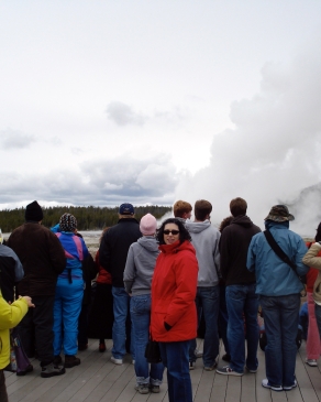 Carrieann Stutz in Yellowstone National Park