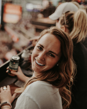 Erin Kiniry at a Colorado Rockies Game