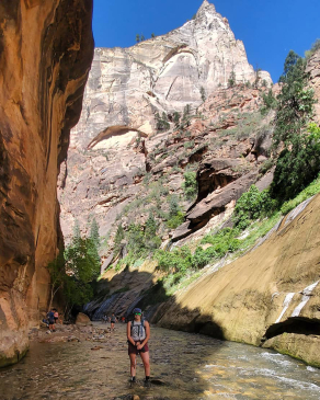 Haley Rivas in Zion National Park