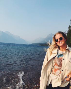 Hanna Lester in Glacier National Park