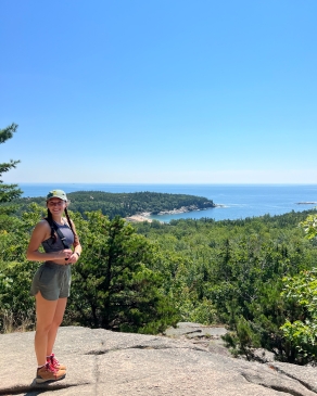 Haylea Rieger at Acadia National Park