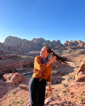 Haylea Rieger in Petra, Jordan