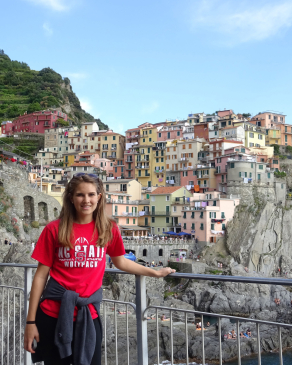 Jaime Kreikemeier in Cinque Terre, Italy