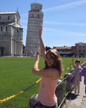 Jaime Kreikemeier in Pisa, Italy